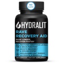 Rave Recovery Aid Vitamins After Party Relief Pills Music Festival Accessori Rave Essentials 5-HTP Supplement Electrolytes Hydration Better Mornings Serotonin Energy Hangover 120 Capsule
