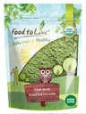 Cibo per vivere la polvere di Wheatgrass Organico, 1 Pound — Non OGM, Whole-Leaf, Raw, Non Irradiated, Pure, Vegan Superfood, Bulk, Grande per succo, Ricco in fibra, Chlorophyll, acidi grassi e minerali