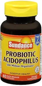 Sundance Probiotic Acidophilus Quick Release - 60 Capsule, Confezione da 3