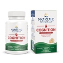 Nordic Naturals Cognition Mushroom Complex, Unflavored - 60 Capsules - Cervello, Memoria & Mood Support - Blend of Lion's Mane Mushroom & Bacopa Extract - Non-GMO - Certificato Vegan - 30 Servings