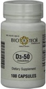 Bio-Tech Pharmacal D3-50 50,000 IU, 100 capsule Ð Integratore Naturale Ð Supporta Bone, Cuore Neuromuscolare, & Salute Immune Ð No Dairy, Pesce, Pesce, Pesce, Pesce, Pesce, & Soia