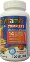 Zio Moishy Childrens Multi-Vitamin Mineral Jellies con Choline - 120 Jellies di zio Moishy