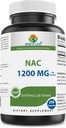 Brieofood NAC Supplemento N-Acetyl Cysteine 1200 mg per Serving 250 capsule - Integratore di supporto immunitario
