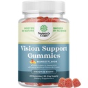 Supporto per la visione Gummies per gli adulti - Lutein e Zeaxanthin Integratori per la salute degli occhi - Potenti vitamine dell'occhio di Lutein per la protezione della luce blu