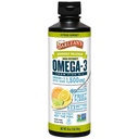 Citrus di Barlean sorbetto ad alta potenza Omega 3 Fish Oil Supplemento liquido, 1500mg di EPA & DHA Grassty Acid, Smoothie aromaed & Burpless per cervello, Joint, & Heart Health, 16 oz