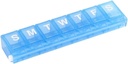 EZY DOSE Settimanale (7-giorno) Caso di pillola, Medicina Planner, Vitamin Organizer, Piccoli scomparti di chiusura per Secure Prescription Medication e Prevenire Accidental Spilling, Colore May Vary, BPA Free