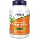 NOW Integratori alimentari, Ginkgo Biloba 120 mg, Doppia resistenza, Progetto non OGM verificato, 100 capsule di Veg
