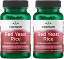 Swanson fatto con organico tradizionale rosso lievito di riso 600 milligrammi 60 capsule di veg (2 pacchetto)
