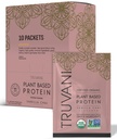 Truvani Vegan Pea Protein Powder | Vanilla Chai | 20g Organic Plant Based Protein | Single Serving Travel Packets | 10 Servings | Keto | Gluten & Dairy Free | Low Carb | No Aggiunto Sugar