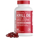 Bronson Antarctic Krill olio 1000 mg con Omega-3s EPA, DHA, Astaxantina e Phospholipids 60 Softgels