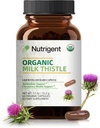 Supplemento 25:1 del cardo del latte organico di USDA, 8750 mg di resistenza, supplemento di silimarin 280 mg, capsule organiche liquide, supporto del fegato e del ditox, non OGM, 60 conte