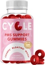 PMS Relief Gummies | Equilibrio dell'ormone, Bloating, Hormonal Acne & Mood Swing Support | Period Support Vitamine per Donne | Vegan Gummy Supplement con Chasteberry | Dong Quai, Cranberry, & Vitamina B6