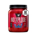 BSN N.O.-XPLODE Pre polvere di allenamento, supplemento di energia per gli uomini e le donne con creatina e beta-alanina, aroma: Raz blu, 60 porzioni