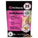 Gatto Multivitamin Crunchy & Creamy Chews - Trattamenti per la salute + Immune, Supporto congiunto, Pelle & Coat, & Digestione - Vitamine con Omega 3s, Lysine & Probiotics (30 giorni di alimentazione)