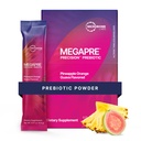 Microbiome Labs MegaPre polvere di fibra prebiotica per le donne, uomini e bambini - polvere di supplemento prebiotico fibra con oligosaccaridi clinicamente testati - Guava arancione ananas (30 Bevande)