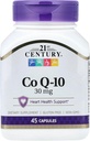 21st Century Co Q10 30 mg capsule, 45 conte (21341)