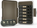 Organizzatore di pillole settimanali 4 volte al giorno, 7 giorni Pill Box 4X, portatile per il caso di pedaggio per le pillole/Vitamin/Fish Oil/Medication/Supplements (4x7 Nero)