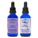 Eidon Ionic Minerals Liquid Silica & Zinc Drops, 2 Fl Oz, Salute Immune, Cura della pelle, Ingredienti All-Natural, Nessun colore artificiale o preservativi