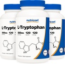 Nutricost L-Tryptophan 500mg, 120 capsule (3 bottiglie)