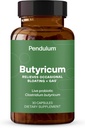 Pendulum GI Riparazione | A Probiotics Supplement and Men - Aumenta Butyrate, Migliora la salute del fegato, Allevia occasionale GI Discomfort, Bloating, & Diarrea. Contiene Clostridium Butyricum, 30 Conte