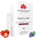 I naturali di fieno salgono ATP - 30 Packets | Miscela di bevanda di energia senza zucchero, ATP puro, B-Vitamins, Electrolytes & Purenergy | 5g Carb | Recupero del muscolo | Aroma di bacche miste