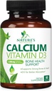 Supplemento di calcio 1200 mg - con vitamina D3 per il miglior assorbimento - Supporta la salute immunitaria, le ossa e i denti - Carbonato di calcio della natura + 1600 IU di D3 - Bottigliato negli Stati Uniti per le donne e gli uomini - 60 compresse
