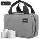 Kaddy Secure Pill Organizer Box, Stoccaggio per Bottiglie di Medicina o Supplementi; Toiletry; Viaggi o Casa, TSA Approved Lock(Grey)