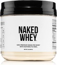 NAKED Whey 1Lb - Solo 1 Ingrediente, Grass Fed Whey Protein Powder, Undenatured, No Gmos, No Soy, Gluten Free, Stimulate Growth, Enhance Recovery - 15 Servings