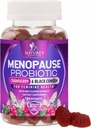 Menopausa Supplementi per le donne - 3 miliardi di CFU Rilievo naturale di menopausa per Mild Hot Flashes & Night Sweats, PH, Vaginal Health Support Probiotics for Women Gummy, Probiotic Supplement - 120 Gummies