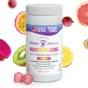 Magnesio Citrato Gummies - Senza zucchero, Vegan e Non OGM per un migliore sonno e relax - No Zucchero Alcol - Magnesio Supplemento per adulti, adolescenti e bambini - Frutta tropicale - 240 Chews