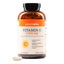 NatureWise Vitamin C 1000mg Capsule - Vitamina C Vegan Extra Forza per Supporto Immune e Antiossidante Giornaliero - Non OGM, USA Prodotto - 360 Capsule[360-Day Supply]