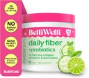 Belli Welli Fiber Supplemento per le donne e gli uomini – Polvere di fibra giornaliera Premium da Acacia organica con collagene aggiunto, elettroliti & probiotici – Nessun Bloat, costipazione & Gut Health Support (Cucumber)
