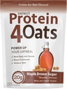 PEScience Protein4Oats, Polvere per fare l'avena di proteina di degustazione stupefacente, con Whey e Casein, senza glutine, zucchero marrone maple, 12 Servings
