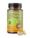 Herb Pharm USDA Organic Triphala Capsule | Cleansing & Detoxification Support & Digestive Health Support With Amla, Haritaki & Bibhitaki, FAIRWILD® Certified | 60 Vegan Capsules, Fino a 30 giorni di alimentazione*
