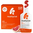 Healthycell Eye Health Daily Liquid Supplement - Vitamine Occhiali & Minerali con Lutein, Zeaxanthin, Astaxanthin & Beta Carotene per la cura della vista & Macular Support - 30 Gel Packs