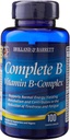 Completa B Vitamina B-Complex 100 Capelli Coperti facili da ingoiare