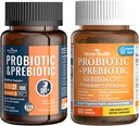 100 miliardi di probiotici per uomini e donne 27 Strains 5 prebiotici organici 60 miliardi di probiotici e prebiotici per donne e uomini