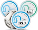 Nectr Energy Nootropic Pouches Mint Mix - Caffeine Pouches con Cognizin Citicolina. 3 Sapori: Menta dolce e fresca, e Verde glaciale. Senza zucchero, nicotina Free Calm Focus & Energy Supplement