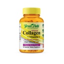 Greenfield Nutritions - Halal Collagen Peptides 1500 mg Tipo I & III, con Vitamina C 300 mg per un migliore assorbimento, formula Halal Anti-Age per capelli pelle unghie e articolazioni, vitamine Halal 90 capsule