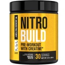 Jacked Factory Nitrosurge costruire pre allenamento con la creatina per la costruzione del muscolo - con Cret Creatine Powder & elevATP per l'energia intensa, pompe potenti, & Endurance senza fine - 30 Serve, bianco artico