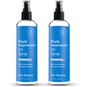 Pure Magnesium Spray 12oz (2 Pack) – Organic USP Grade Magnesium Spray, Topical Magnesium Glycinate, Olio di Magnesio per Piedi, Corpo, Muscoli e Gambe – Made in the USA
