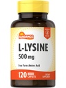 Sundance L-Lysine 500mg | 120 Caplets | Aminoacido Free Form | Vegetariano, Non OGM e Gluten Supplemento gratuito