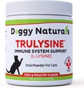 Trulysine L-Lysine per Gatti Sostegno Immune Polvere orale 4oz/100g - Gatti e gattini di tutta l'età, starnuti, Pesce & Poultry Flavor (U.S.A)(100 Grammi (500mg / Scoop)))