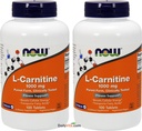 NOW Alimenti L-Carnitina Tartrato 1000mg, 100 compresse (Pack of 2)
