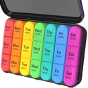 Daviky Pill Organizer 3 volte al giorno, Daily Pill Box 7 giorno, Weekly Cases Medicine Organizers to Hold Vitamins and Medicine