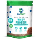 BioTrust Low Carb Lite, 20 Grammi di Grass-Fed Whey Protein Isolate, 100 Calorie, ProHydrolase Digestive Enzymes, Non-GMO, Libero da Soia e Gluten, RBGH-Free (14 Servings) (Chocolate Ice Cream)