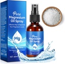 Olio di Magnesio Spray, Olio di Magnesio Puro per Piedi, Bottiglia di vetro di Magnesio naturale e organico, Facile da assorbire e usare, Spruzzo di Magnesio Topico (2 Fl Oz, Confezione di 1)