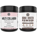 Brodo di Bone e Multi Collagen di Cioccolato di Prestazioni di Costa Sinistra per il supporto di giunture, capelli, pelle e unghie