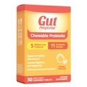 Chewable Probiotic per gli uomini e le donne, rallenta l'invecchiamento digestivo, migliora il sistema immunitario, non OGM, senza glutine e soia, 5 miliardi di CFU, 30 compresse masticabili, aroma d'arancia