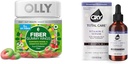 OLLY Fibra Gummy Rings 50ct + Oxy Total Care Idratazione del siero di vitamina C per il supporto digestivo, pelle più chiara